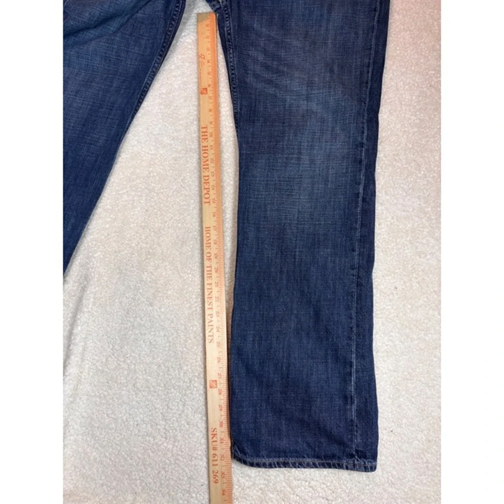 Banana Republic Straight‎ Leg Jeans Mens 36x32 Blue Medium Wash Denim